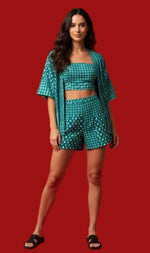 Carregue a imagem no visualizador da Galeria, Conjunto Morgana Kimono Shorts
