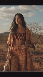 Carregue e reproduza vídeo no visualizador da Galeria, Conjunto Maya Kimono